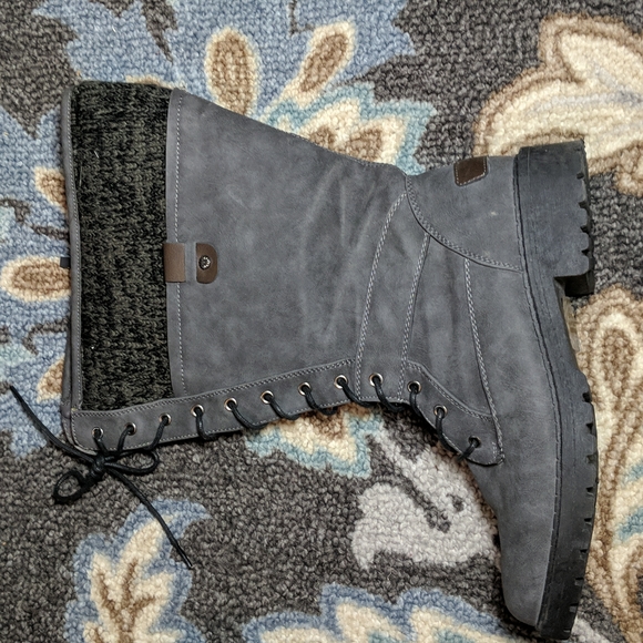 Maurices Emma Tall Wide Calf Boots, Gray, 9 - Picture 5 of 9